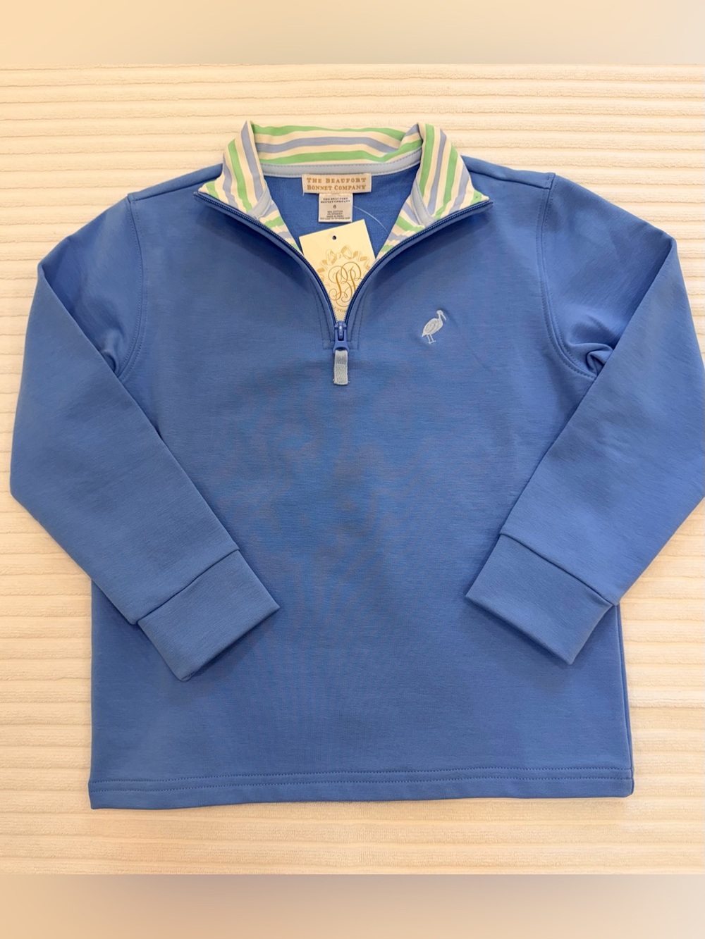 NWT - Beaufort Bonnet Hayword Half Zip - Sunrise Blue - Size 6